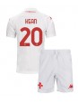 Fiorentina Moise Kean #20 Replika Borta Kläder Barn 2024-25 Kortärmad (+ byxor)